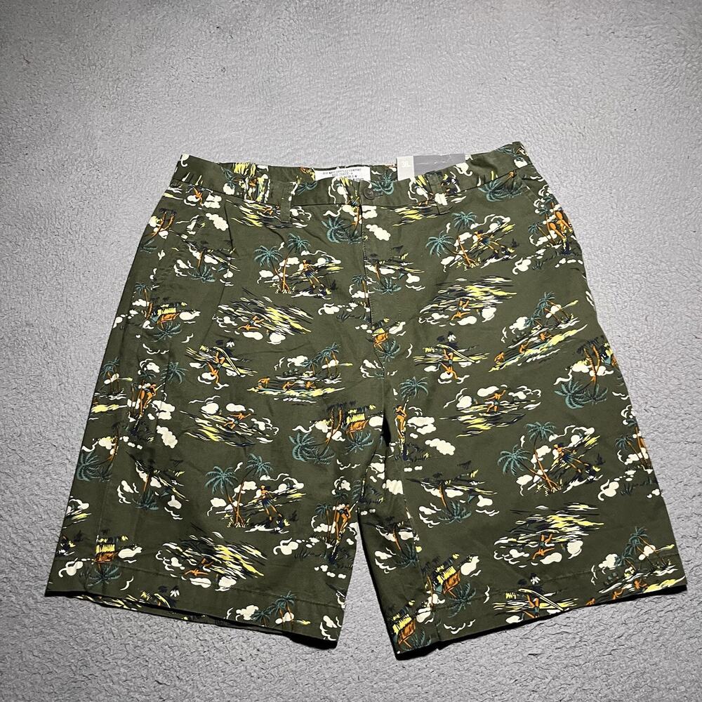Vintage Old Navy Shorts Mens 38 Hawaiian Military Surplus All Over Print Cotton